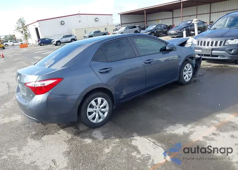 2016 Toyota Corolla Le из США, поврежденный, VIN 5YFBURHE9GP542523